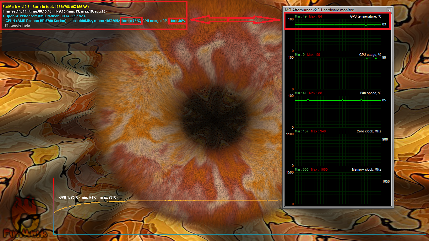  HD 6750 Overclock 700/800 @ 885/1050