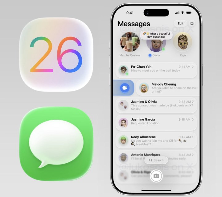 iOS 26 ile Mesajlar uygulamasına yeni özellikler geliyor
