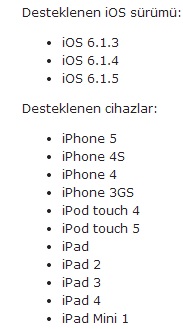  iOS 6.1.3/6.1.4/6.1.5/ Untethered Jailbreak Yayınlandı!!!