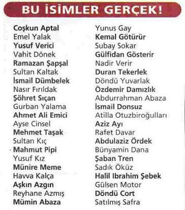  Aranızda adı 'Satılmış' olan var mı?