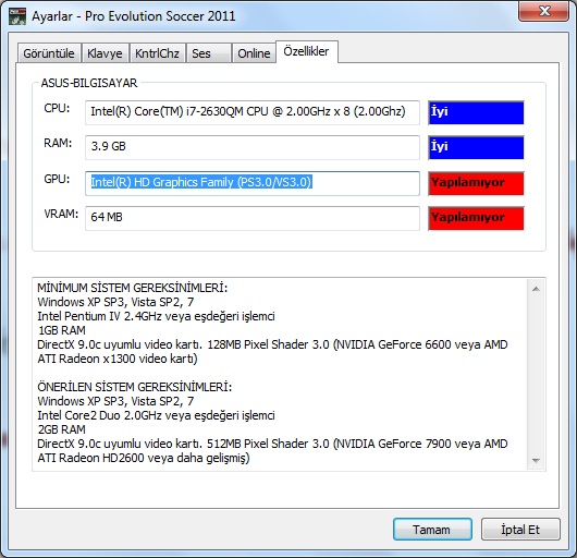  asus n53sv sx365r ekran kartı ayarları