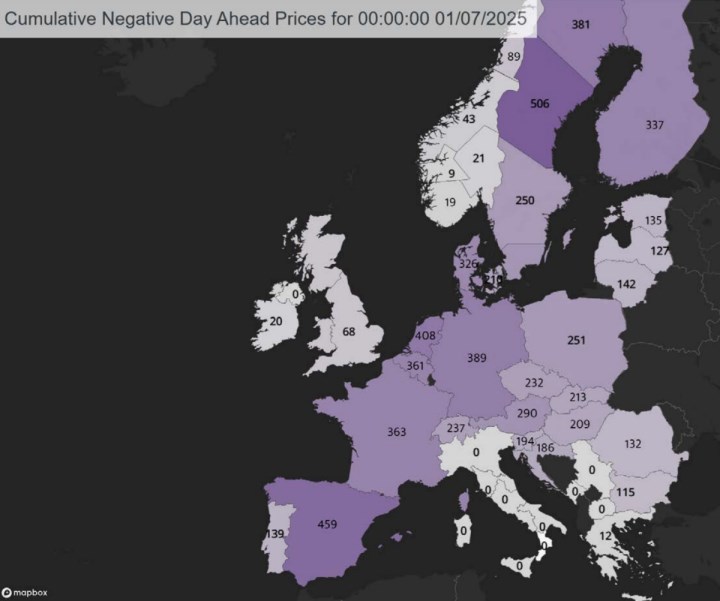 Avrupa’da güneş enerjisi rekor kırdı, elektrik fiyatları negatife döndü