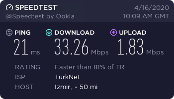 Türknet kullanıcısıym Upload hızım arttı 