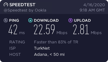 Türknet kullanıcısıym Upload hızım arttı 