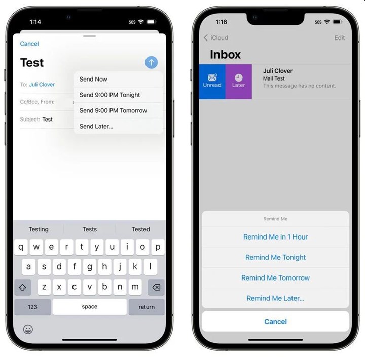 Apple, iOS 16 ile birlikte Mail uygulamasında yeni işlevler sunmaya başladı