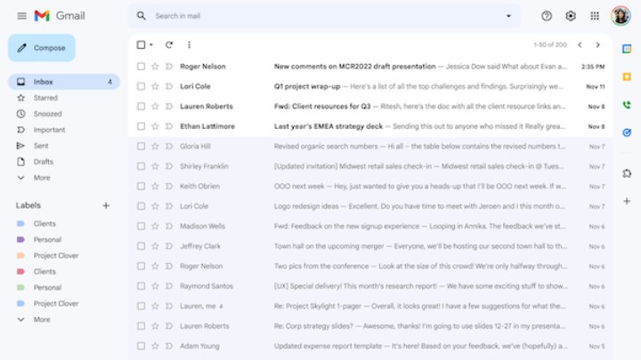 Gmail’in yeni arayüzü yakında herkese açılacak