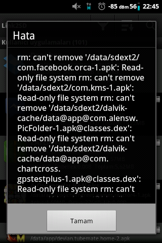  rm cannot remove read-only file system