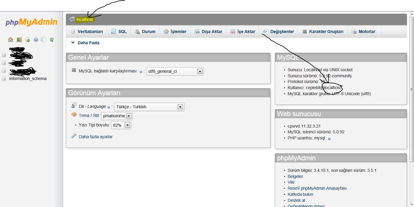  Mysql Veri Bağlantısı Hatası