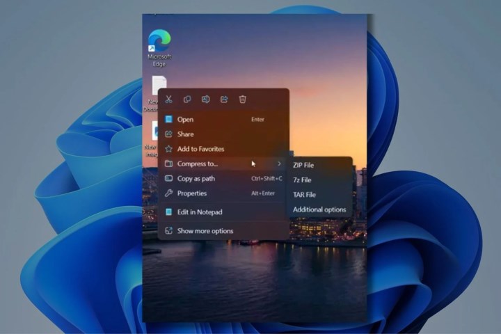 Windows 11 yakında TAR ve 7Z arşiv dosyası oluşturmanıza izin verecek
