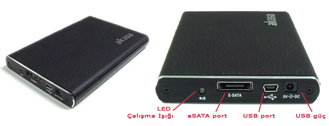  2,5 AKASA HDD KUTUSU ESATA-USB2