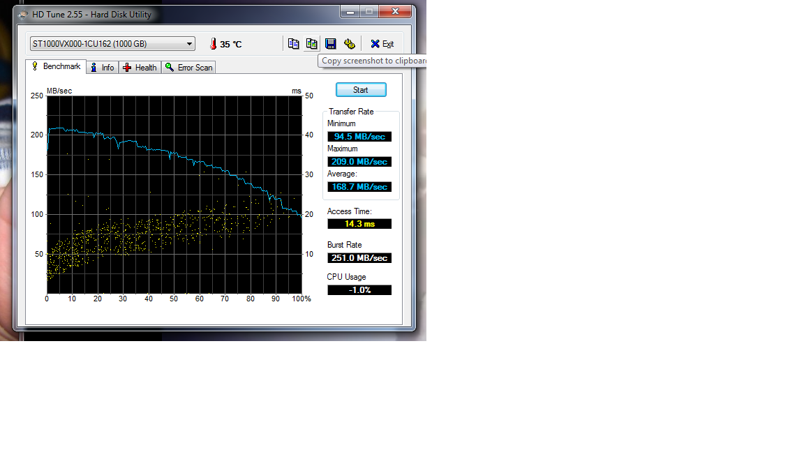  HD tune programlı ile harddisk testi resimli anlatım