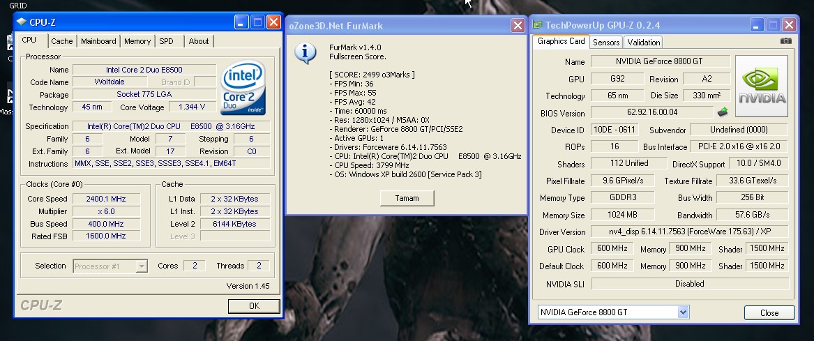  ## OpenGL Testi FurMark Güncellendi ##