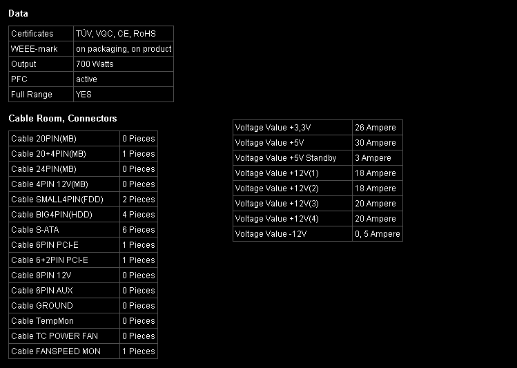  Xilence XP700 700W 135MM Fan Gaming Serisi 80+