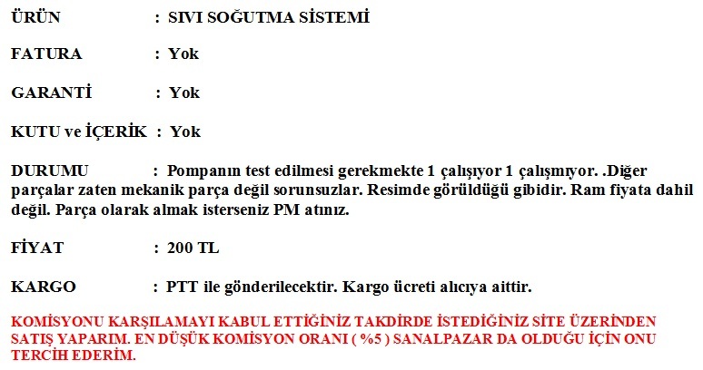  :::FİYATLAR PARÇALAR HARİKA:::