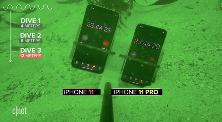 iPhone 11 Pro 12 metre derinliğe kadar suda kalabiliyor