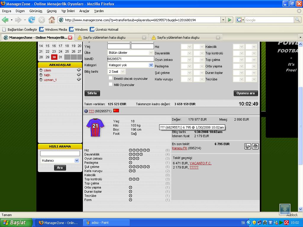  www.managerzone.com - Futbol Menajerlik Oyunu