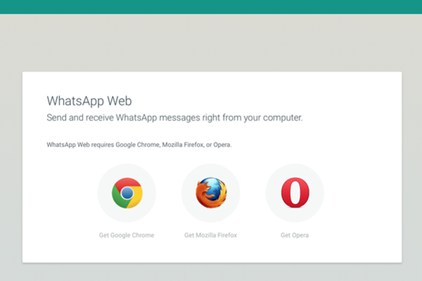 WhatsApp web sürümü artık Firefox ve Opera üzerinde de çalışıyor