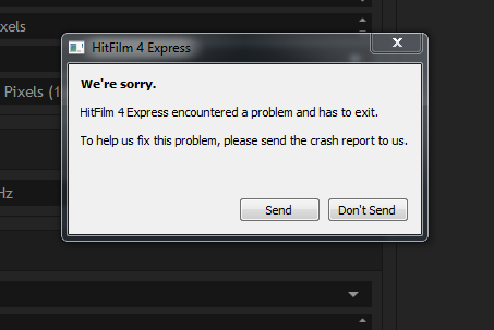 HitFilm 4 Express sorunu