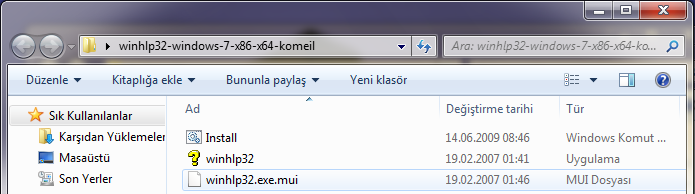  .hlp dosya sorunu [çözüldü] - .hlp files cannot be opened [solved]