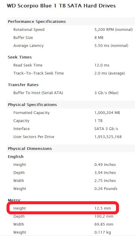  2.5 inch 1 tb sata hard disk