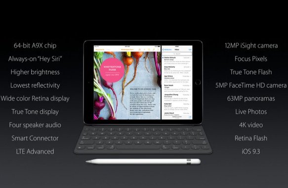 Karşınızda tüm detaylarıyla yeni 9.7 inçlik iPad Pro