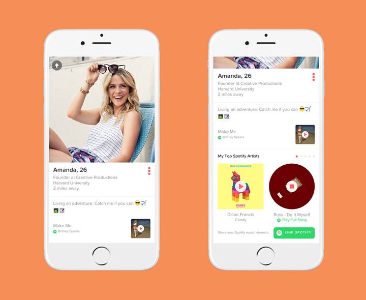 Tinder, Spotify ortaklığıyla artık kulaklara da hitap edecek