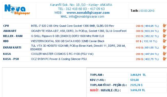  3000 - 3500 TL arası sistem önerisi(oyun pc)