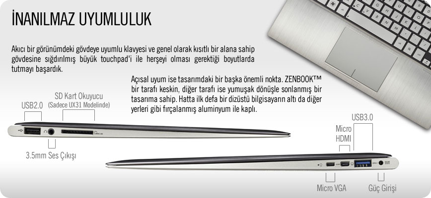  ASUS ZENBOOK KULÜBÜ (Ultrabook UX21 & UX31)