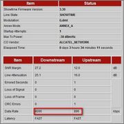  Modemin hızı 3kb az göstermesi