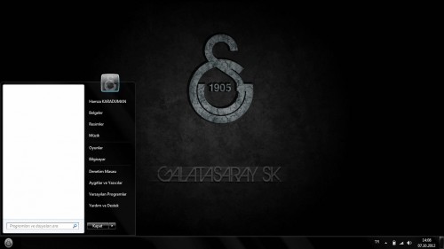  Windows 7 'GALATASARAY FC 2012' Teması