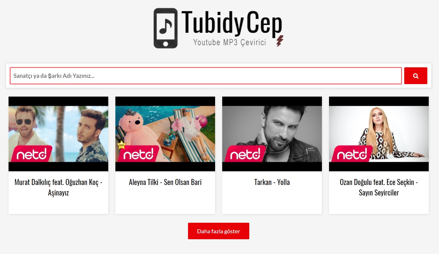 Youtube MP3 Dönüştürücü - Tubidy Cep