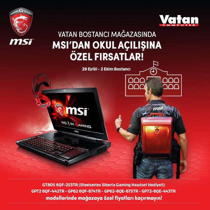  MSI'dan Haftasonu Fırsatları