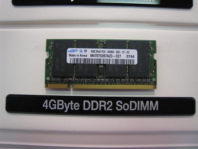  ## CES 2008: Samsung'dan 4GB Kapasiteli SO-DIMM Bellek ##
