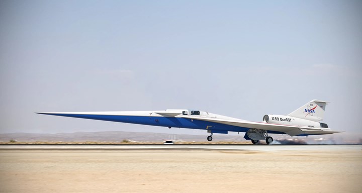 NASA, sessiz süpersonik uçağı X-59'u bu hafta sergileyecek