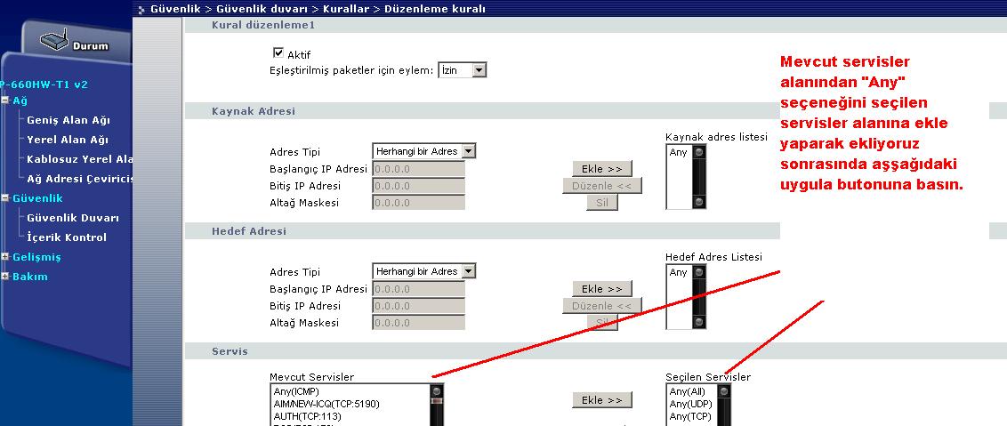  Zyxel P-660HW-T1 V2 Adsl Modem Rehberi