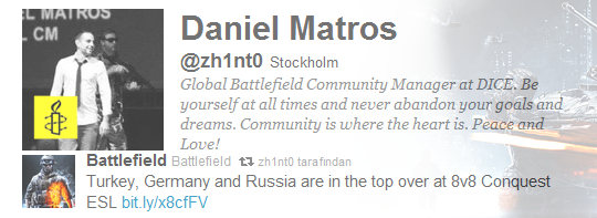  Daniel'dan ESL Battlefield 3 Türk Takımlarına Övgü!