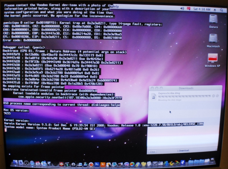  Mac osX Kernel panic dedikleri bu mudur?