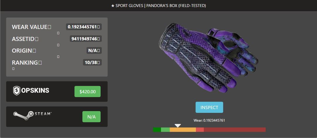 Sport Gloves | Pandora's Box (Field Tested)