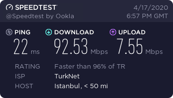 Türknet kullanıcısıym Upload hızım arttı 