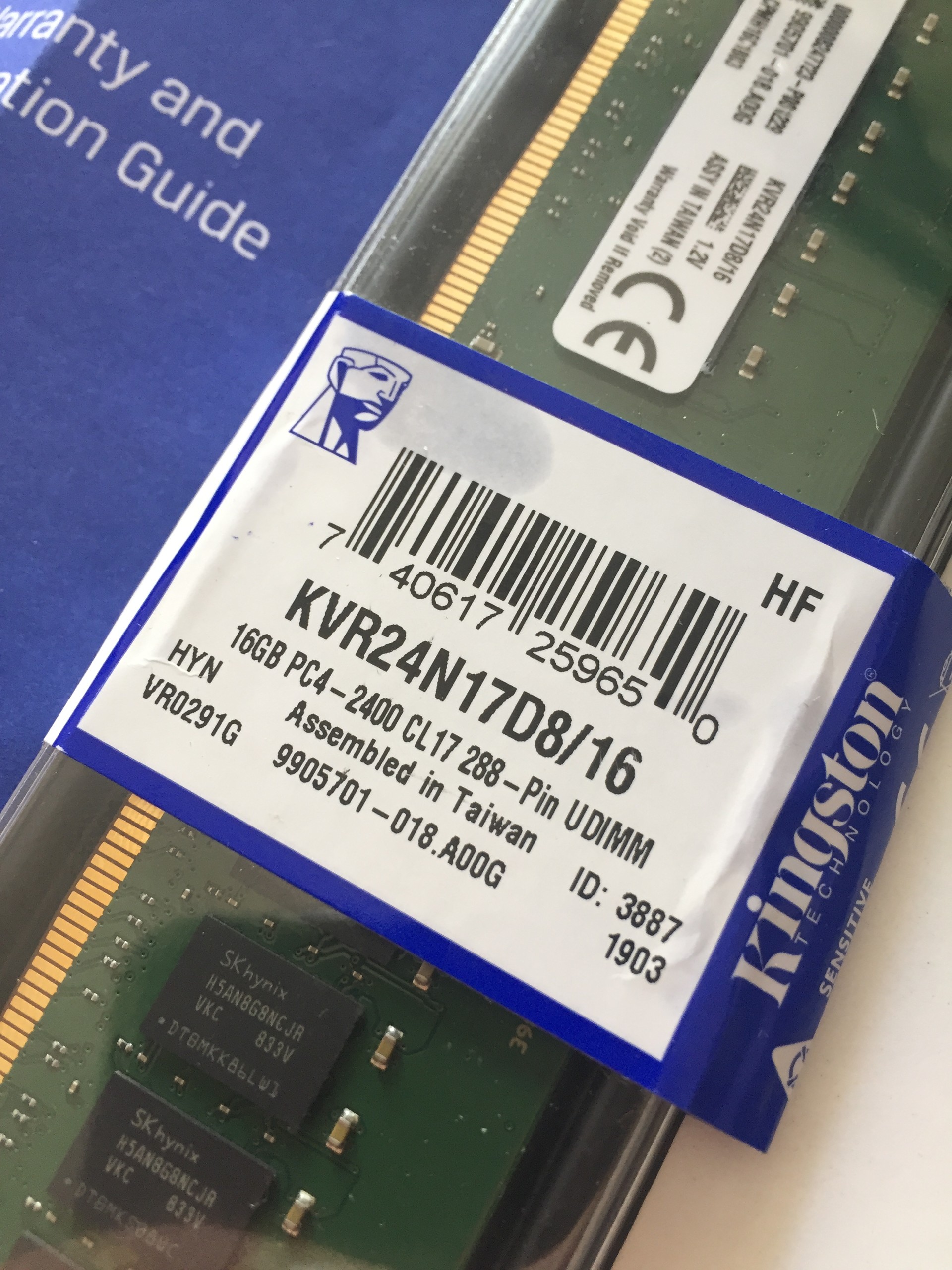 [SATILDI] Kingston DDR4 16GB 2400MHz Ram 449₺