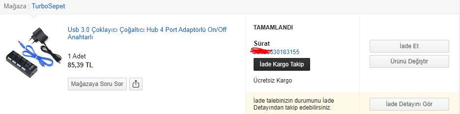 N11 - TurboSepet Arızalı Ürünle Yapılan DOLANDIRICILIK!