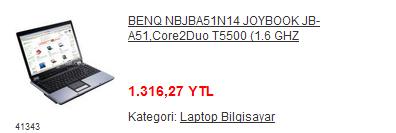  -_-En Çok Satılan Dizüstü Bilgisayarlar (bazı internet mağazalarında)-_-
