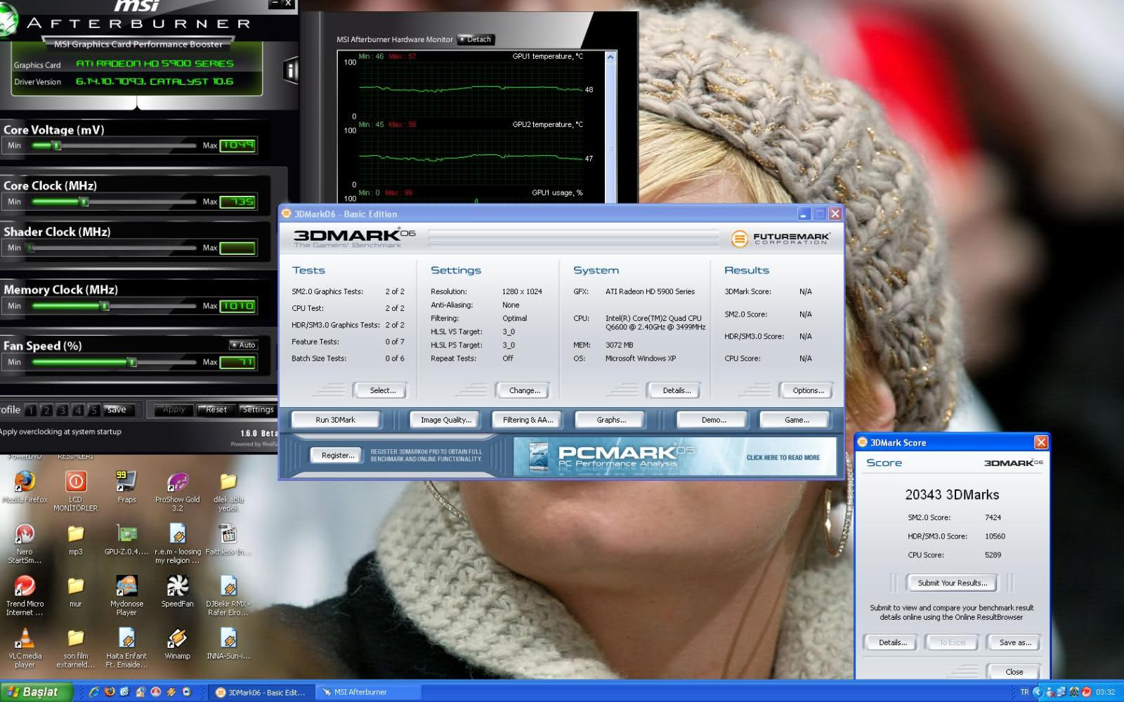  Q6600 Overclock 2.4 ghz to 3.6 ghz ss'li