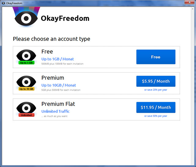  OkayFreedom VPN Premium ( Kampanya 1 Yıl 6 Gün )
