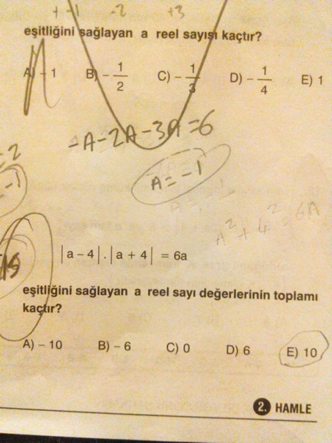  mat 1 mutlak değer soruları