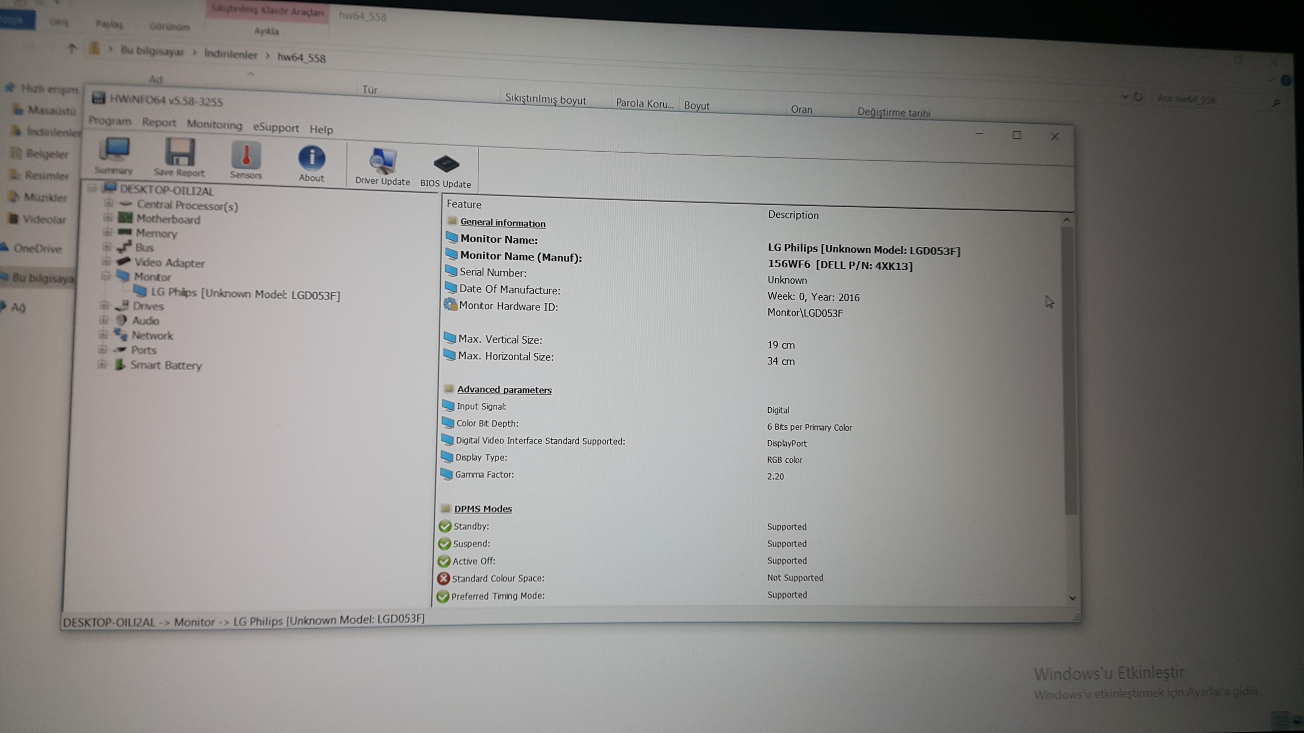 Dell 7567 4b30f81c i5 modeli ips midir?