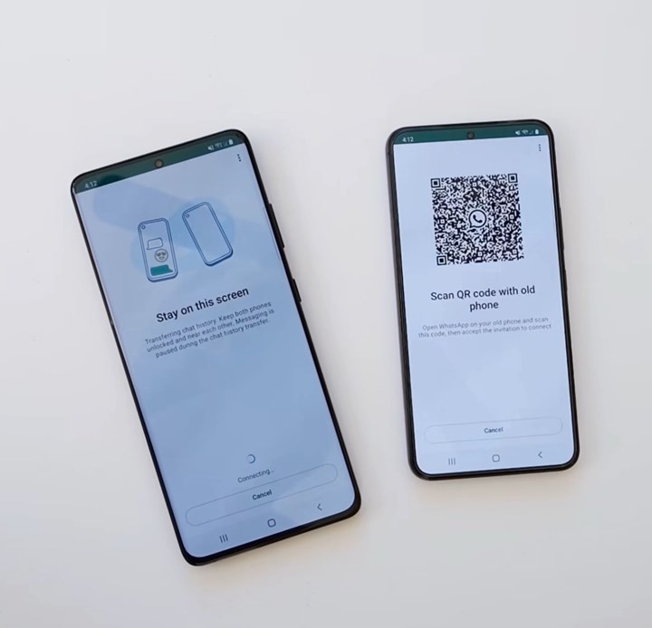 WhatsApp'a QR kod ile sohbet geçmişi aktarım özelliği geliyor