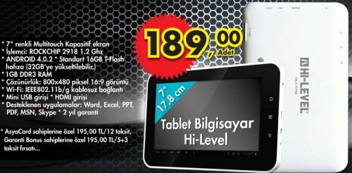  A101 Hi-Level T702 tablet hakkında sorularım var ?
