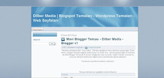  Yeni Mavi Blogger Teması V1 | Şık ve Sade| Dilber Media | Emege Saygı için Yorum Yap  |