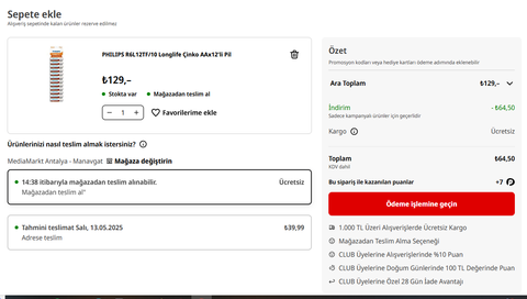 Philips 12xAAA + 12xAA pil 115 mediamarkt